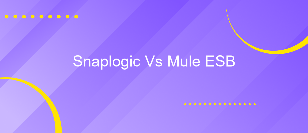 Snaplogic Vs Mule ESB