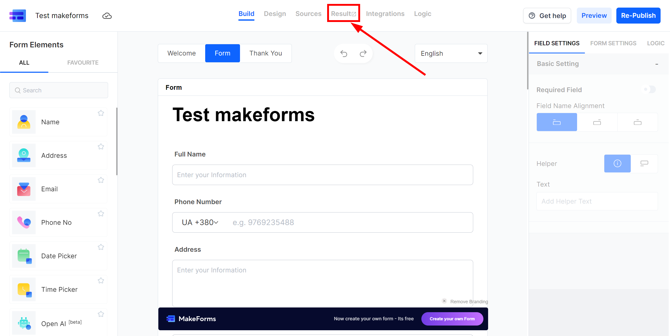 Настройка MakeForms | Генерация тестовых данных по форме