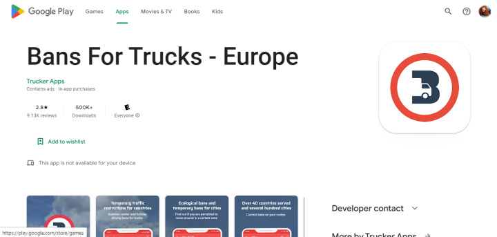 8 best truck apps | Bans For Trucks in Google Play