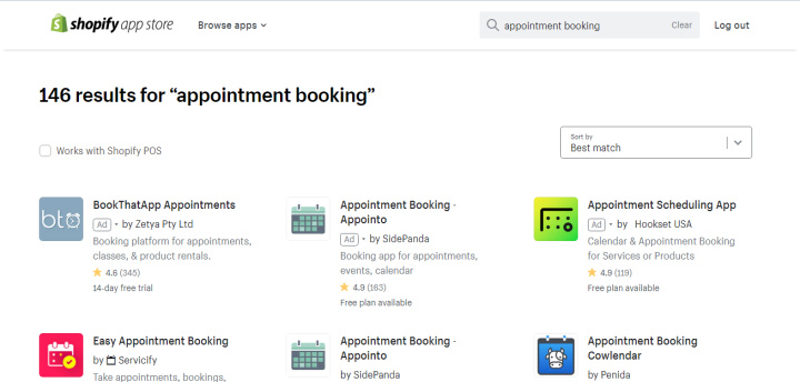 Appointment booking