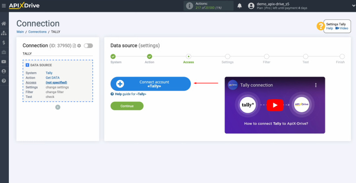 Tally and MailerLite integration | Connect your Tally account to the ApiX-Drive system