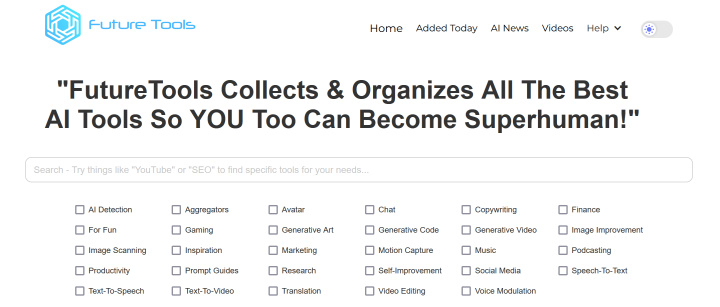 Best AI Tools Directories | FutureTools.io