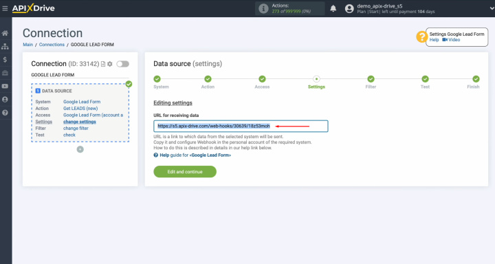 Google Lead Form and Trello integration | Copy the URL