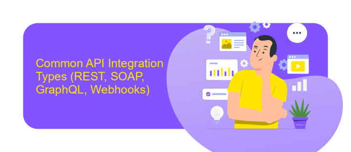 Common API Integration Types (REST, SOAP, GraphQL, Webhooks)