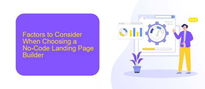 Factors to Consider When Choosing a No-Code Landing Page Builder