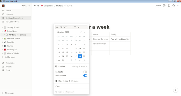 10 Notion Tips | Using the /remind command