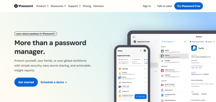 Personal Productivity Tools | 1Password