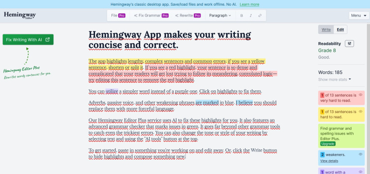 Hemingway Editor