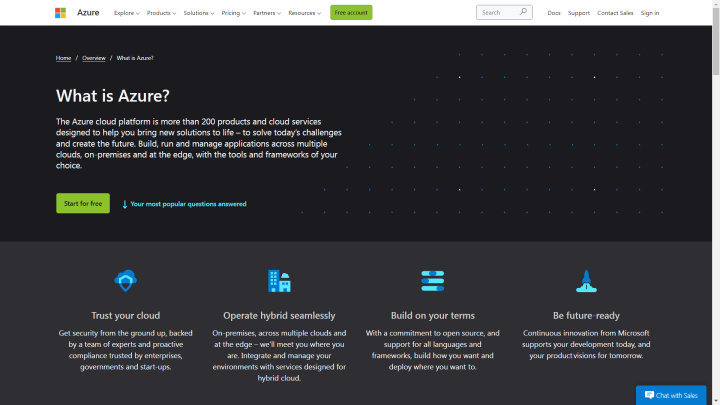 Microsoft Azure | Sección de Azure en el sitio de Microsoft