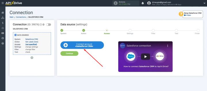 Integración de Salesforce y Todoist | Conecte Salesforce a ApiX-Drive