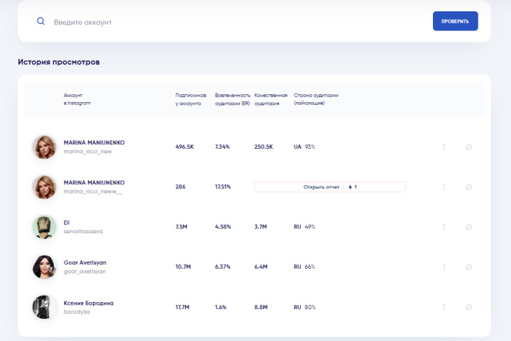 Поиск конкурентов в Инстаграм