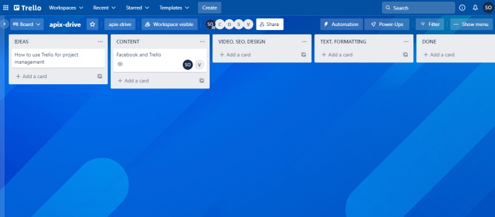 Управління проектами у Trello | Створення завдань