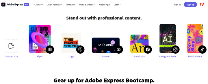 7 кращих альтернатив Canva | Adobe Express