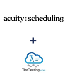 Einbindung von Acuity Scheduling und TheTexting