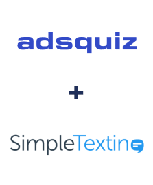 Einbindung von ADSQuiz und SimpleTexting