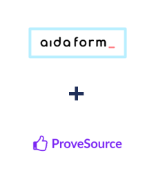 Einbindung von AidaForm und ProveSource