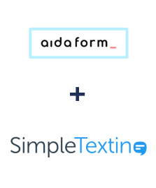Einbindung von AidaForm und SimpleTexting