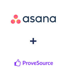Einbindung von Asana und ProveSource