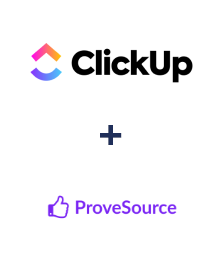 Einbindung von ClickUp und ProveSource