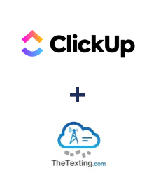 Einbindung von ClickUp und TheTexting