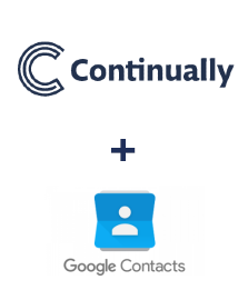 Einbindung von Continually und Google Contacts