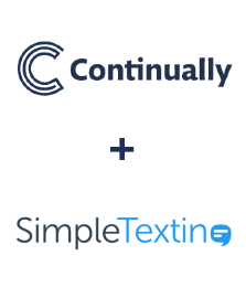 Einbindung von Continually und SimpleTexting