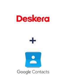 Einbindung von Deskera CRM und Google Contacts
