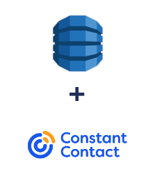 Einbindung von Amazon DynamoDB und Constant Contact