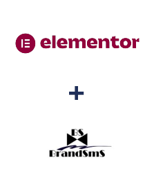 Einbindung von Elementor und BrandSMS 