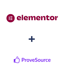 Einbindung von Elementor und ProveSource