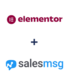 Einbindung von Elementor und Salesmsg