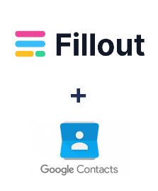 Einbindung von Fillout und Google Contacts