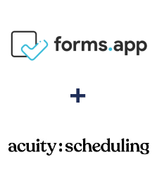 Einbindung von forms.app und Acuity Scheduling