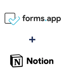 Einbindung von forms.app und Notion