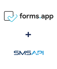 Einbindung von forms.app und SMSAPI
