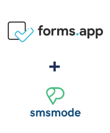 Einbindung von forms.app und smsmode