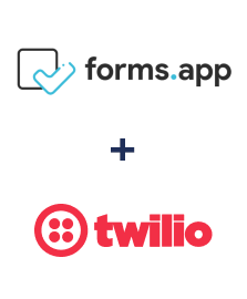 Einbindung von forms.app und Twilio