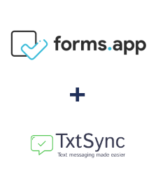Einbindung von forms.app und TxtSync