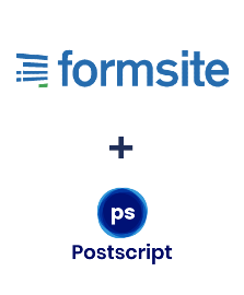 Einbindung von Formsite und Postscript