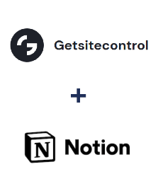 Einbindung von Getsitecontrol und Notion