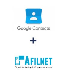 Einbindung von Google Contacts und Afilnet