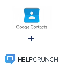 Einbindung von Google Contacts und HelpCrunch