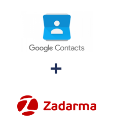 Einbindung von Google Contacts und Zadarma