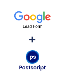 Einbindung von Google Lead Form und Postscript