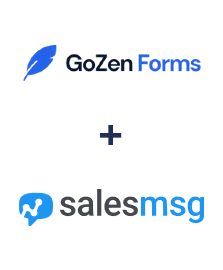 Einbindung von GoZen Forms und Salesmsg