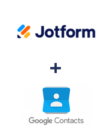 Einbindung von Jotform und Google Contacts