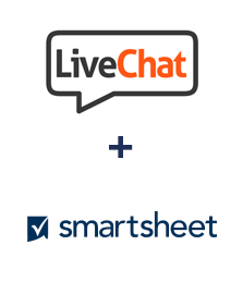 Einbindung von LiveChat und Smartsheet
