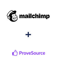 Einbindung von MailChimp und ProveSource