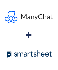 Einbindung von ManyChat und Smartsheet