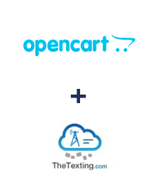 Einbindung von Opencart und TheTexting